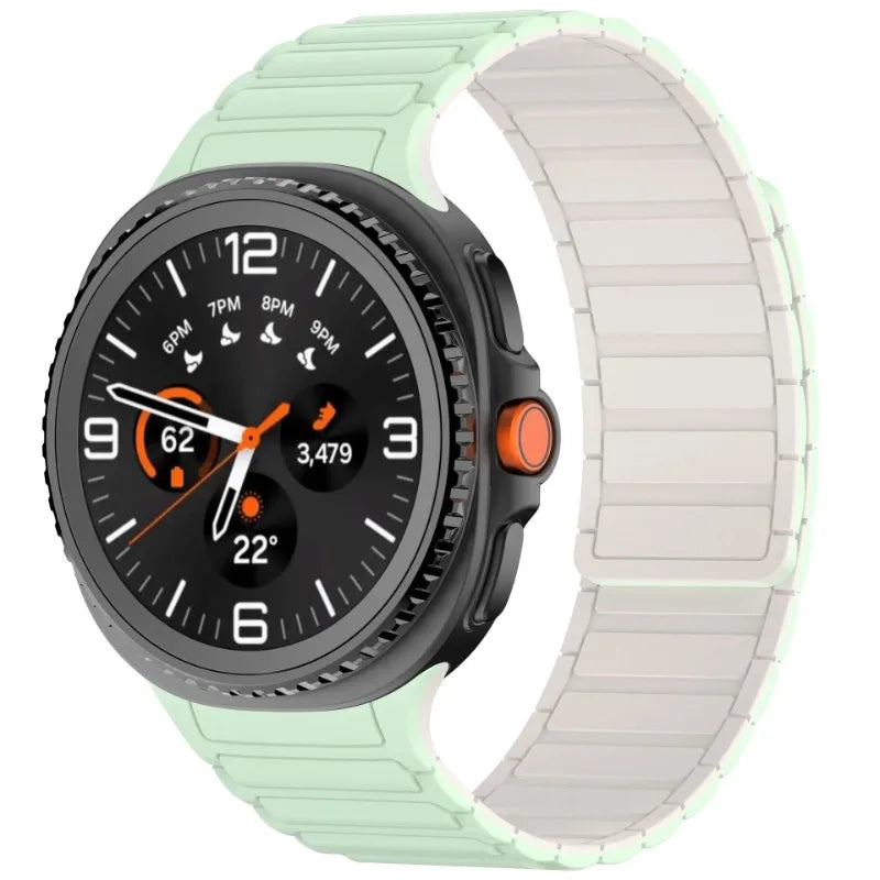 Silicone Strap For Samsung Galaxy Watch 8 40mm 44mm Magnetic Bracelet Accessories Wristband For Galaxy Watch 8 Classic 47mm Belt