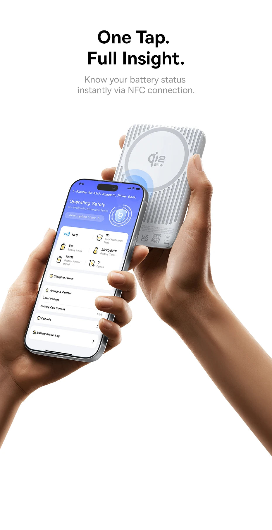 Baseus Qi2.2 Magnetic Power Bank 30W USB-C & 25W Wireless Charging 10000mAh Card-Slim NFC Battery Monitoring for iPhone Samsung