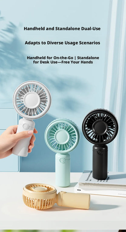 New Mini Fan Portable Mini USB Rechargeable Quiet Fans Table Makeup Eyelash Cooler Kids Outdoor Office Travel Air Cooler Fan NEW