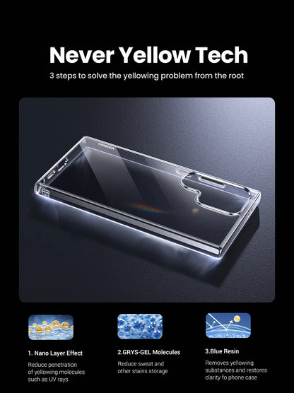 UGREEN Clear Case For Samsung Galaxy S25 Ultra Shockproof Transparent Case Cover Protective TPU for Samsung S24 Ultra Case