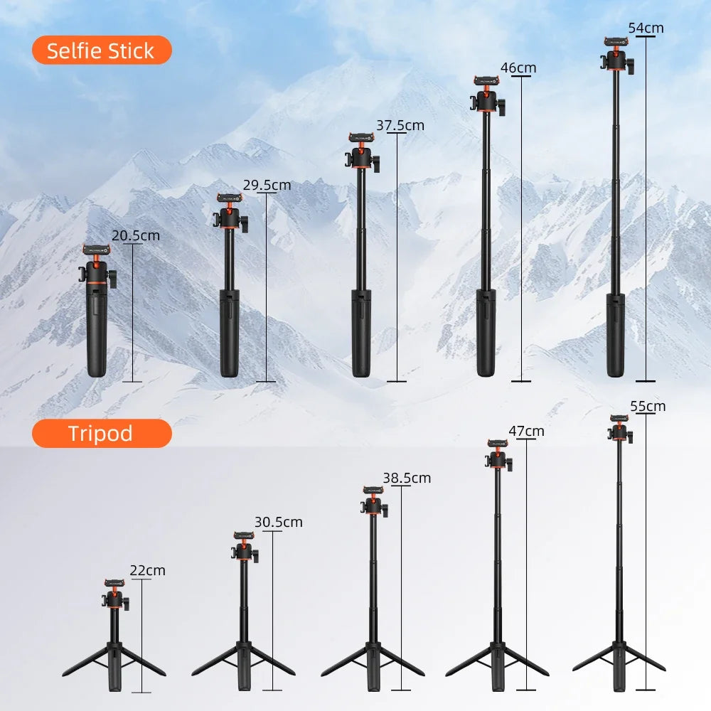 Flymile Action 6 Extendable Tripod Selfie Stick With Quick-release Base for DJI OSMO Action 6 Accessories Vlog Handle