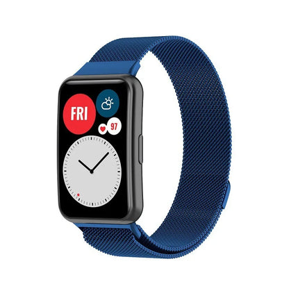 Magnetic Metal Strap For Huawei Smart Watch Fit 2 Stainless Steel Mesh Loop Bracelet Correa Huawei Fit Watch TIA-B19/B09
