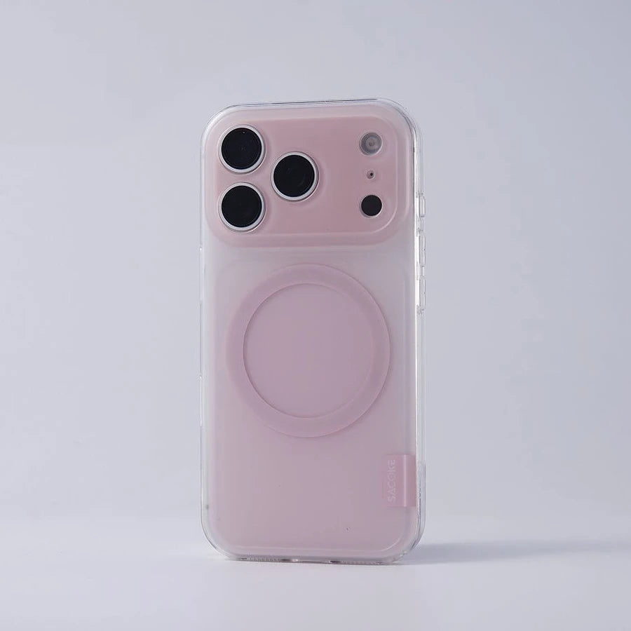 Gradient Color Skin-Feel Matte Silicone Button Case For iPhone 18 Pro Max 17 16 15 14 Pro for Magsafe Wireless Charging PC Cover