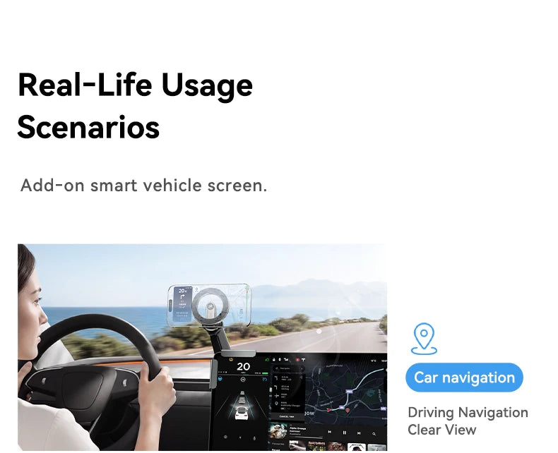YZ Magnetic Car Phone Holder for Tesla Model YL Y 3  Car Display Screen Side 360 Degree Rotation Car Mount for all iPhone 17 18