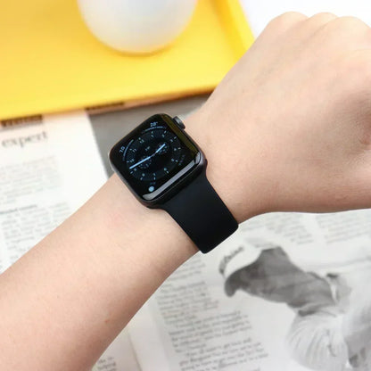 Silicone Band For Apple Watch straps 45mm 44mm 40mm 41mm 42mm-46mm sport bracelet iwatch series 8 7 6 5 SE 9 10 11 Ultra 2 49mm