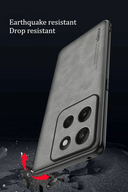 EUCAGR For Motorola Moto G56 G67Power G77 Sheepskin PU Leather Shockproof Silicone Phone Cases For Moto G06 G86 Back Cover Coque