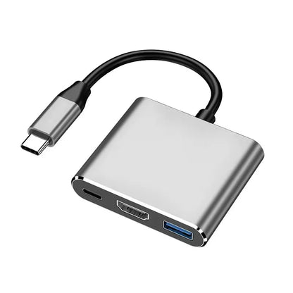 3-in-1 USB C Hub 100W Power Delivery USB 3.0 with 4K HDMI-Compatible for MacBook  Chromebook Steam Deck - Stable HUB Adapter