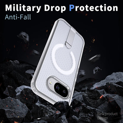 Magnetic Bracket Cooling Shockproof Phone Case For Google Pixel 10 9 Pro XL 10A 9A Mesh Ventilation Wireless Charging Phone Case
