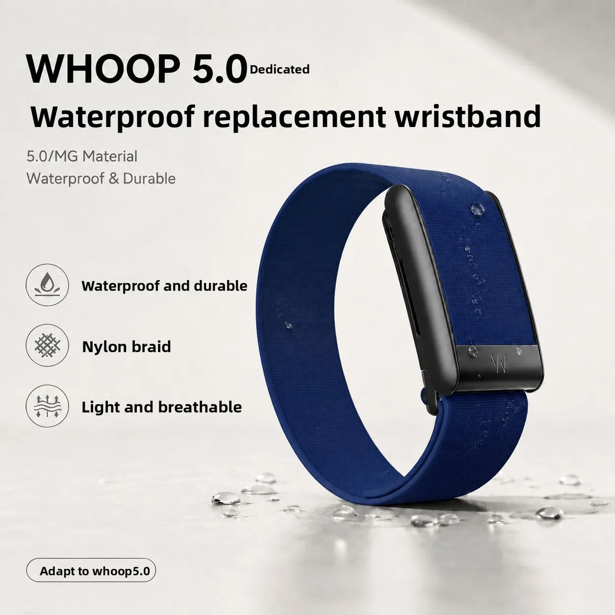 Whoop 5.0 MG Band Waterproof Nylon Woven Sport Strap PEAK LIFE Style Replacement Wristband Fitness Tracker Workout Accessories