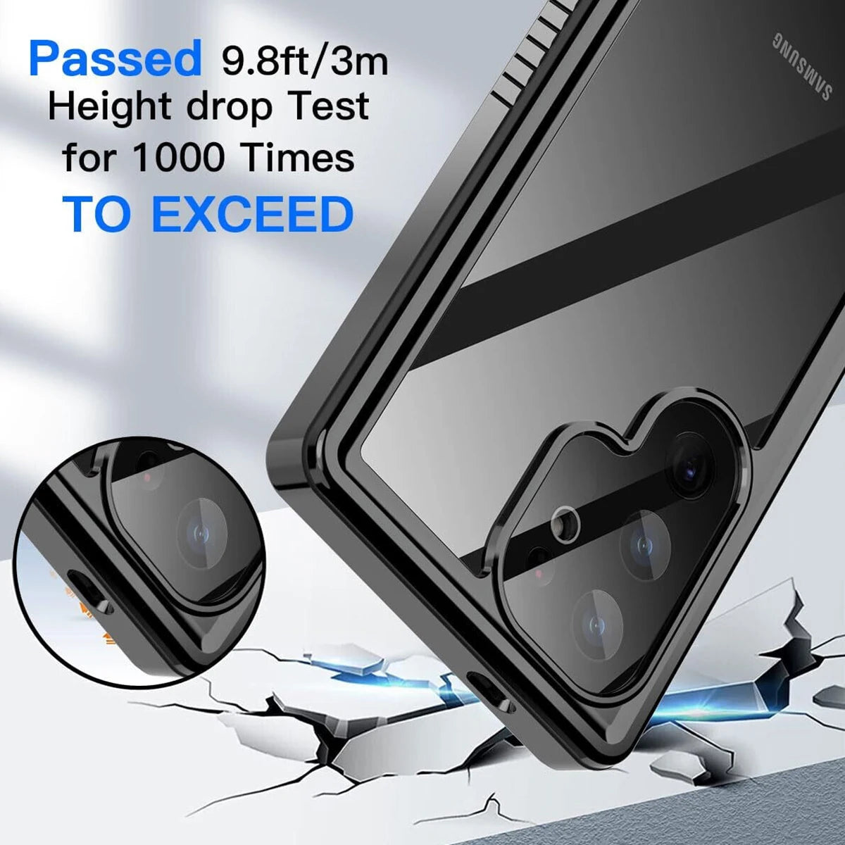 Shellbox Waterproof Case For Samsung S26 S25 S24 Ultra A57 A37 A56 A36 A17 A16 5G Metal Aluminum Swimming Phone Luxury Cover