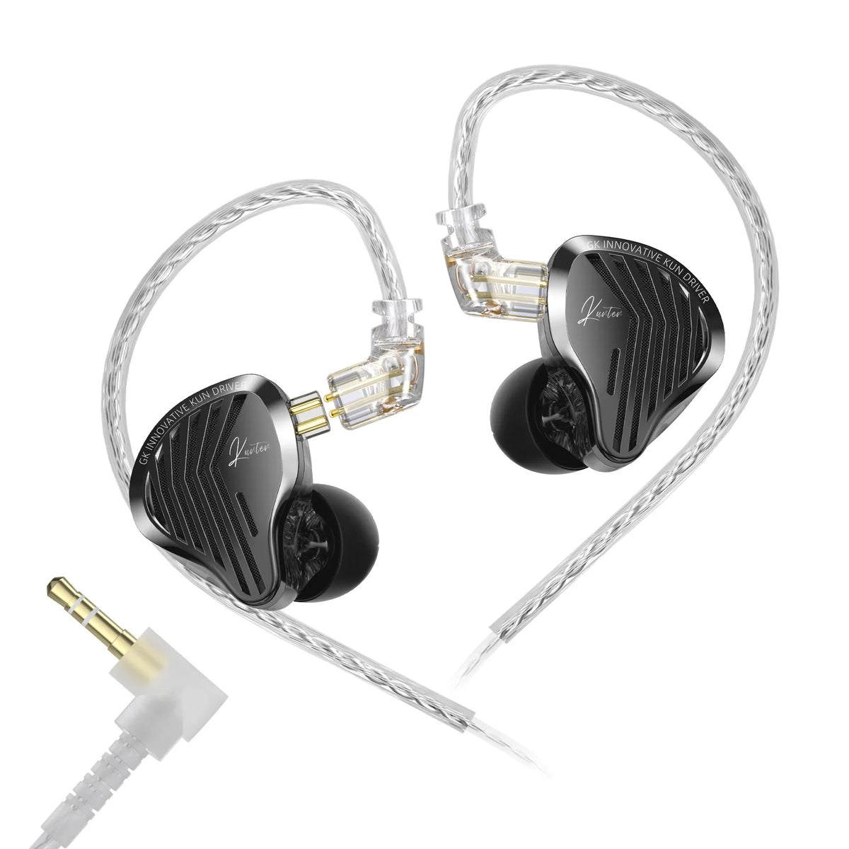 GK-KUNTEN Wired Earphones Flagship Single Motion In Ear Heavy Bass Fever HIFI High Quality Earphones