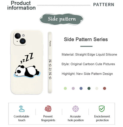 Sleepy Panda Phone Case For iPhone 16 16e 15 14 13 12 11 Pro Max Mini X XR XS SE2020 8 7 Plus 6 6S Plus Cover