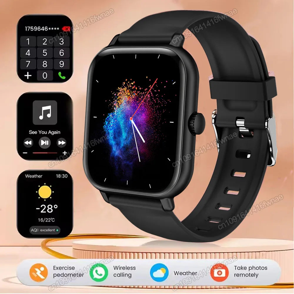 Smart Watch For Android IOS Watches 2.01inch HD Display Bluetooth Call Message Alert Music Sports Smartwatch Men Women Gift Ht30