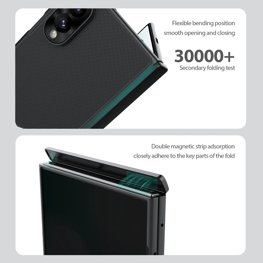 NILLKIN For Samsung Galaxy Z Fold 8 Magsafe Case Shockproof Magnetic Wireless Charging Back Cover for Samsung Z Fold 8 Wide Case