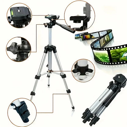 Travel Self Tripod with Bluetooth Remote Phone Clip for Canon Nikon DSLR SLR Digital Camera Universal Stand