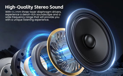 2026 New Open Ear OWS Earphones Bluetooth 6.0 Wireless Headphones HiFi Sound Headset Touch Control TWS Earbuds 60 Hours Playback