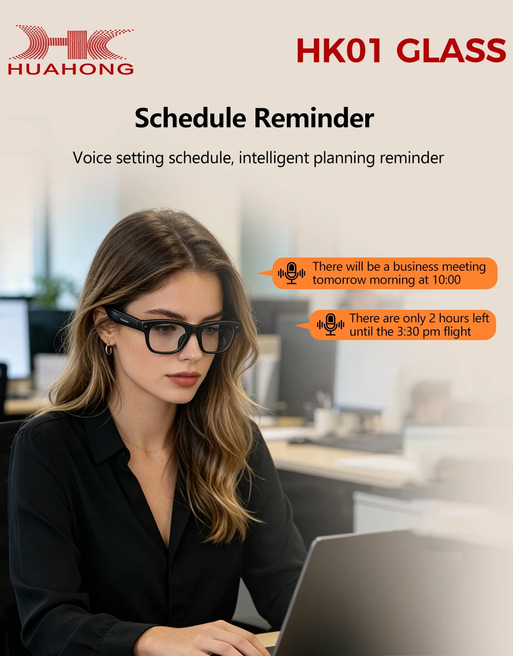 2026 Business Smart Glasses 13MP Camera AI Voice Assistant, Real-Time Translation, Meeting Notes, Live Streaming, Open-Ear Audio