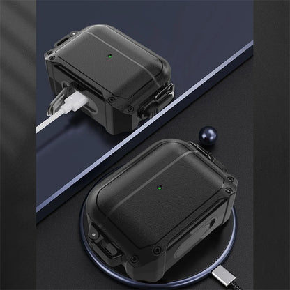 For AirPods 1/2/3/4, Pro & Pro 2 - Durable Waterproof Protective Case with Bluetooth Switch for Apple Earbuds