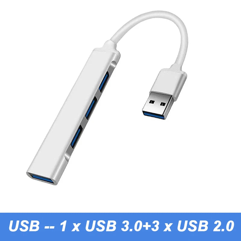 4 Port Multi Splitter USB 3.0 Hub USB Hub Type C Dock Adapter OTG Type C HUB for PC Xiaomi Huawei Macbook Pro USB 2.0