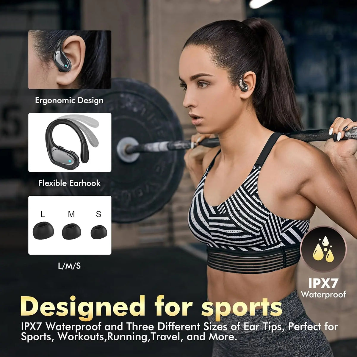 New BX17 TWS Wireless Headphone Bluetooth 5.4 Earphone Stereo Headsets Mini Earbud Sports Binaural Earphones with Mic for iPhone