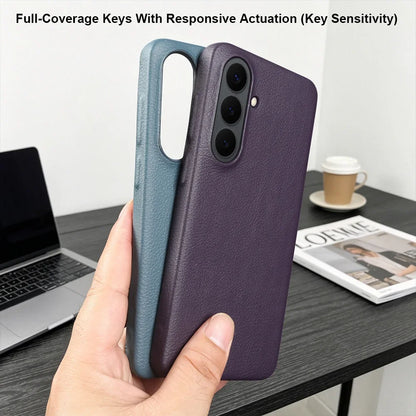 For Magsafe Case For Samsung Galaxy S26 Ultra S24 Plus S25 Edge S23 S21 S20 FE Note 20 S22 Ultra Phone Case Leather Back Cover