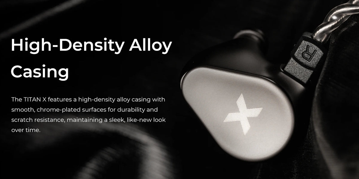DUNU Titan X Earphones Dual Magnetic Dynamic Driver Metal Alloy Housing 3.5mm/TypeC Mic Earbuds For HiFi Earphone Audiophile
