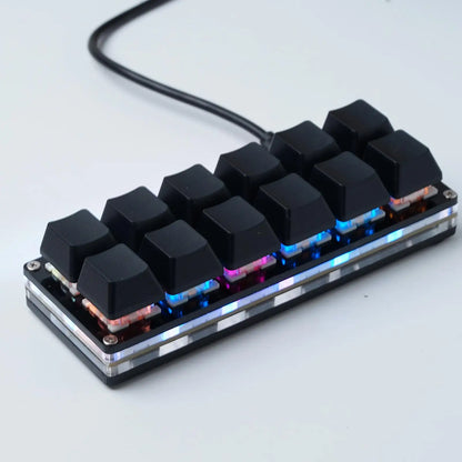 USB Programming Macro Custom Mechanical Keyboard RGB 24/16/12/9/8/4/3/2 Key Copy and Paste DIY Gaming Mini Keypad Macropad
