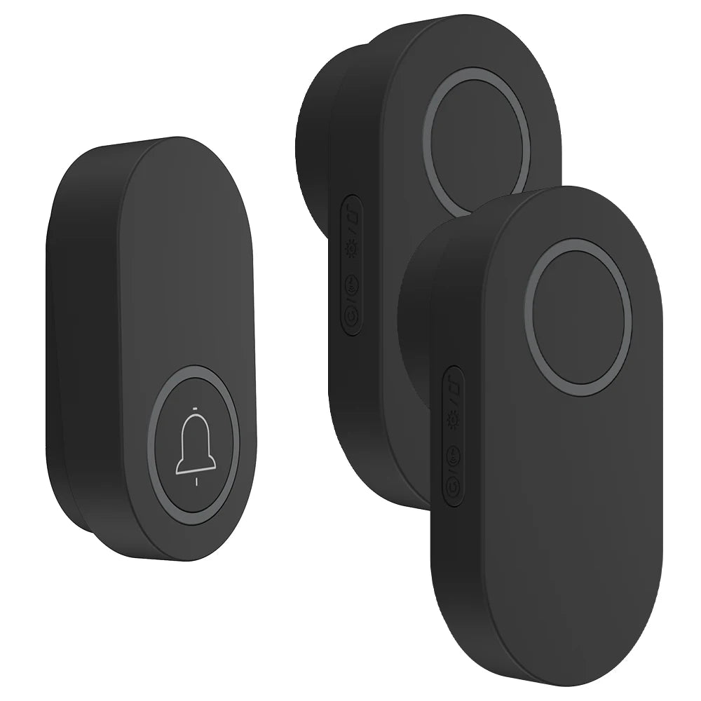 Newest Household High Volume Self Powered Wireless Doorbell US/EU/UK Plug Battery Free 60 Songs Waterproof Kinetic Door Bell
