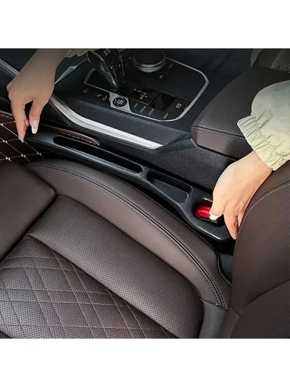 2Pcs Car Seat Gap Filler Seat Crevice Storage Box Bag Between Seats Console Organizer Decoration Interior Auto Accessories