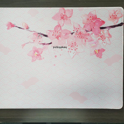 Pink Cherry Blossoms Mousepad Home Computer Table Large Pc Mouse Pad Art Sakura Keyboard Mause Rug Desk Mat Office Accessories