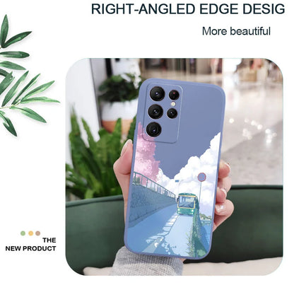 Tranquil Scenery Phone Case For Samsung Galaxy S25 FE S24 S23 S22 S21 S20 Ultra Plus S10 10E Note 20 ultra 10 9 Plus Cover