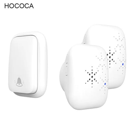 New Long-Range Self Powered Wireless Door Bell No Battery Waterproof 60 Ringtones Kinetic Doorbell EU US UK Plugs Optional