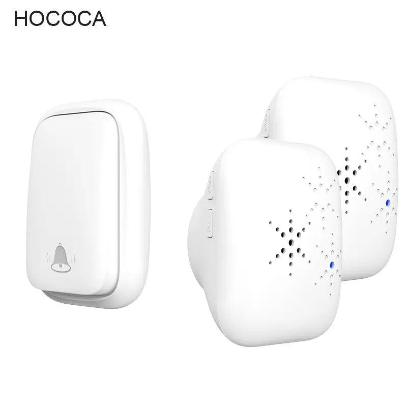 New Long-Range Self Powered Wireless Door Bell No Battery Waterproof 60 Ringtones Kinetic Doorbell EU US UK Plugs Optional