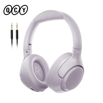 QCY H3 ANC Hi-Res Audio Wireless Bluetooth 5.4 Headphones Over Ear Headset 60Hrs 43dB Hybrid Active Noise Cancellation Earphone