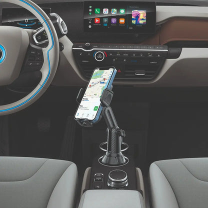 Car Cup Holder Phone Mount Universal for Car, Adjustable Stable Cell Phone Holder 360° Rotation Stand Fits 4-7 Inch Smartphones
