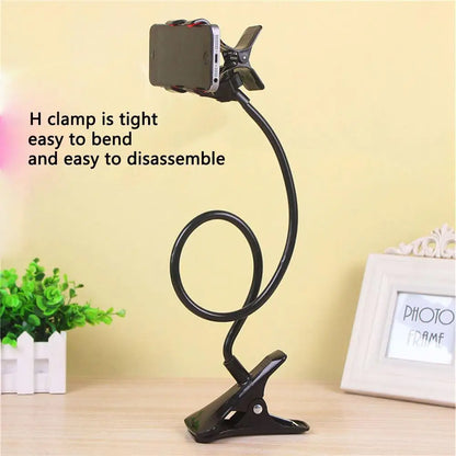 Phone Holder Stand Lazy Bracket Headrest Bed 360 Flexible Long Arms Clamp Mount Phone Stand 360 ° Rotation For iPhone 3.5~6.5"
