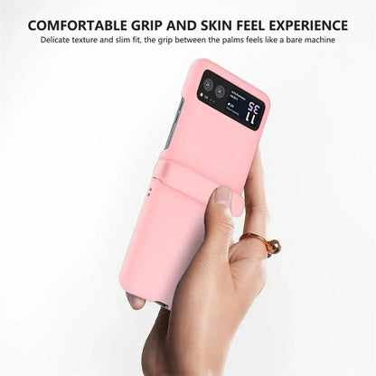 Candy Color Hinge Protective Phone Case For Motorola Razr 70 60 50 40 Ultra Skin Feel Shockproof Cover PC Bumper Shell Funda