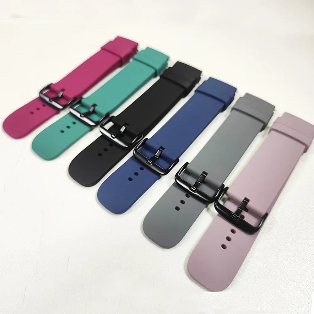 20MM Sport Silicone Strap For Amazfit Bip S Smart Watch Band for Amazfit GTS 4 2 Mini 3 2E Bracelet Bip U/U Pro/ GTR 42mm Correa