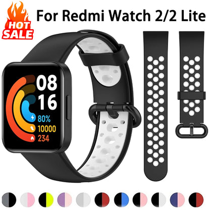 Silicone Strap For Redmi Watch 2/Mi Watch Lite 2/Xiaomi Poco Watch Replacement Sport Correa Bracelet Redmi Watch 2 Lite