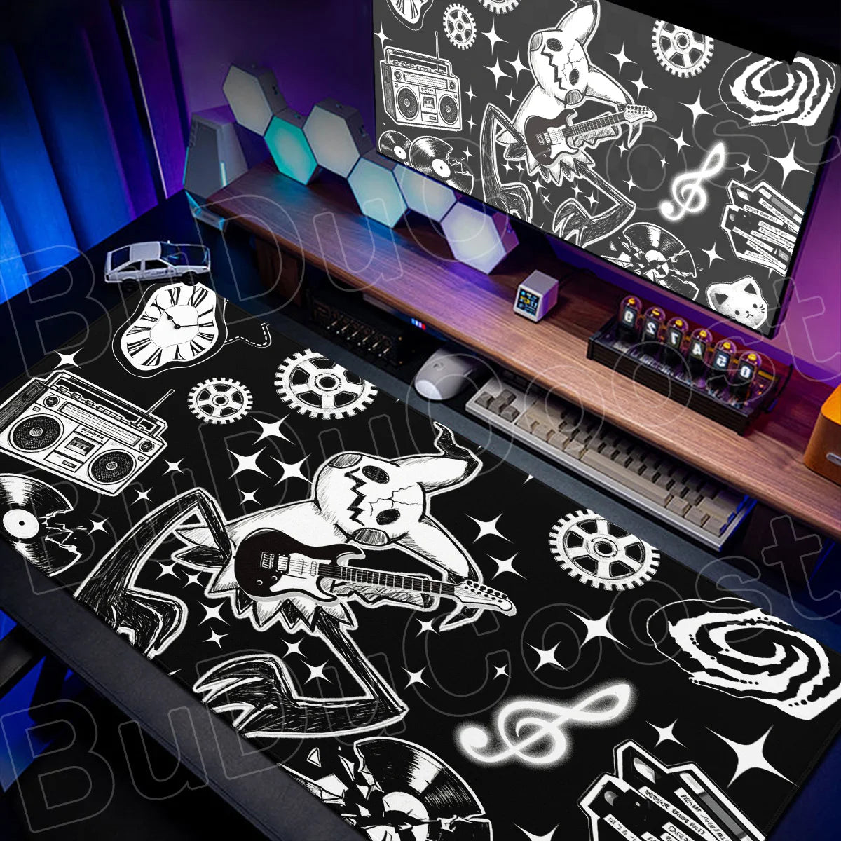 90x40cm Pokemon Mimikyu Mouse Mat Washable Notbook Gamer Keyboard Carpet XXL HD Print Non-slip Rubber Desk Computer Extended Pad