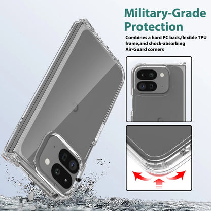 Case For Google Pixel 9 Pro Fold Fold2 Luxury Acrylic Transparent Folding Cover For Pixel9 Pro Fold Thin Shockproof Bumper Funda