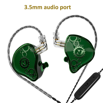 ND Venus Type C/3.5mm Wired Headphones Dynamic Drive HiFi Bass Stereo Music Earphones Noise Cancelling Game Headset For Phone PC