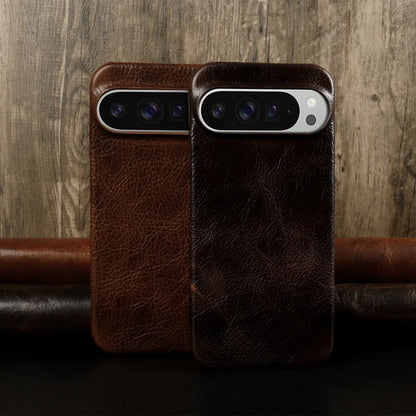 ZWW Genuine Leather Case for Google Pixel 10 Pro 9Pro 8Pro 6A 6Pro 7Pro Vintage Phone Cases Capa Back Coque Shell Carcasa