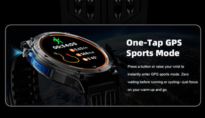 2026New T-RX4 Ultra GPS Smart Watch For Men 6-star GPS Positioning 10ATM Waterproof 850mAh Battery Compass 170+Sports Smartwatch