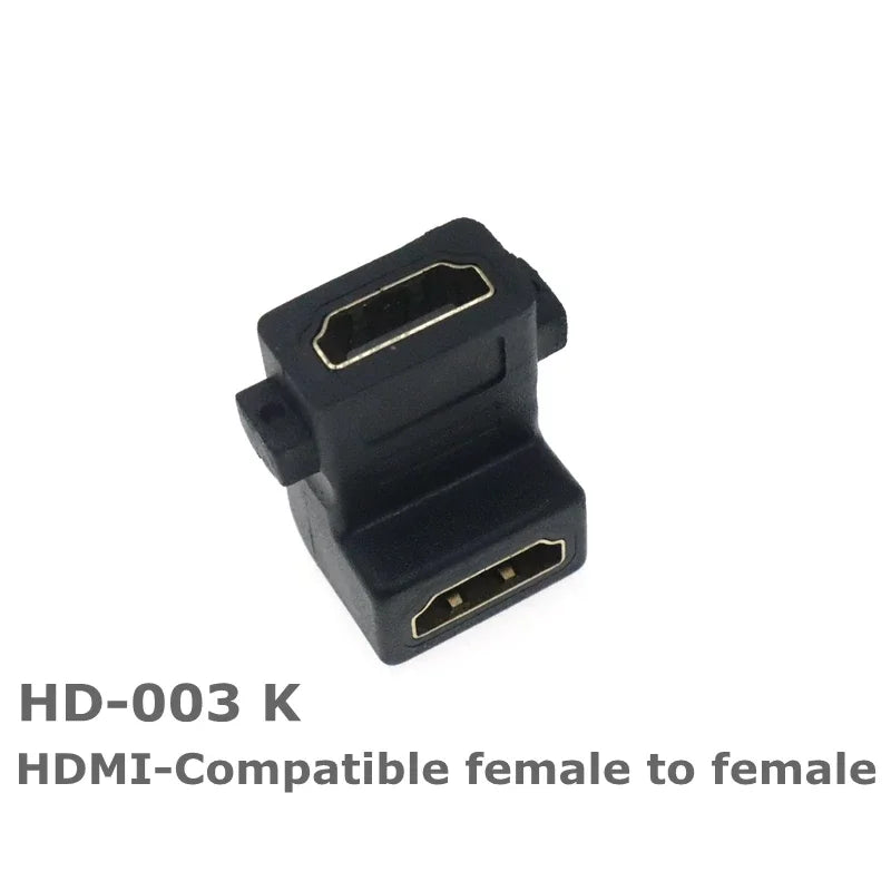 HD adapter Micro Mini HDMI-compatible 90 degree right-angle adapter HDMI 270 degree HDMI male to female HDMI elbow connector