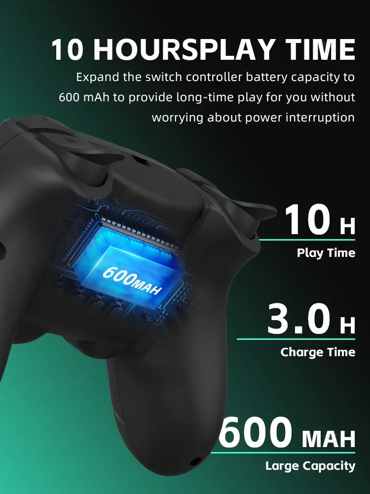 DATA FROG Lightweight Gaming Gamepad NFC Turbo Burst Function Dual Motor Vibration Controller For Switch OLED Lite