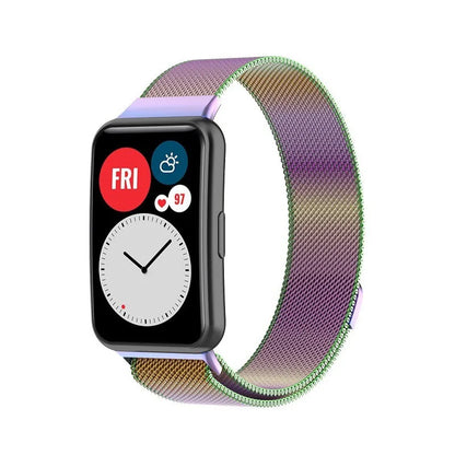 Magnetic Metal Strap For Huawei Smart Watch Fit 2 Stainless Steel Mesh Loop Bracelet Correa Huawei Fit Watch TIA-B19/B09
