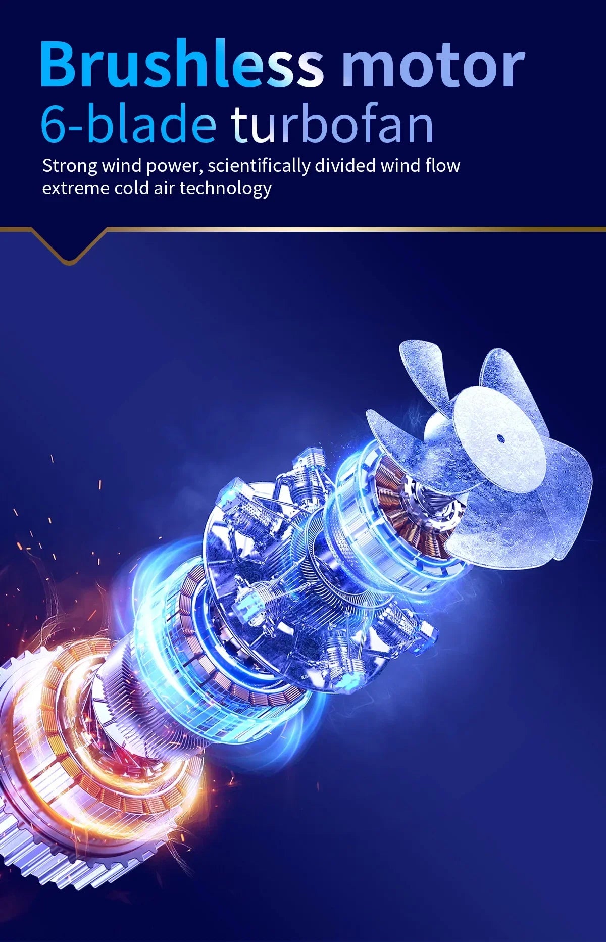 Hot New High Speed Folding Refrigeration Fan, Digital Display Mini Portable USB Charging Fan, High Wind Power Handheld Fan