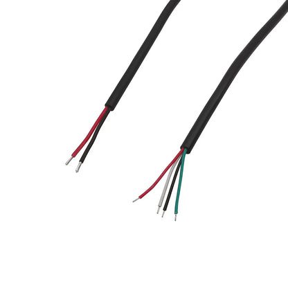 Micro USB Power Supply Cable 2 Pin 4 Pin Female Male Wire Jack Charger Charging Cord Extension Connector DIY Data Cable 0.3M 1M