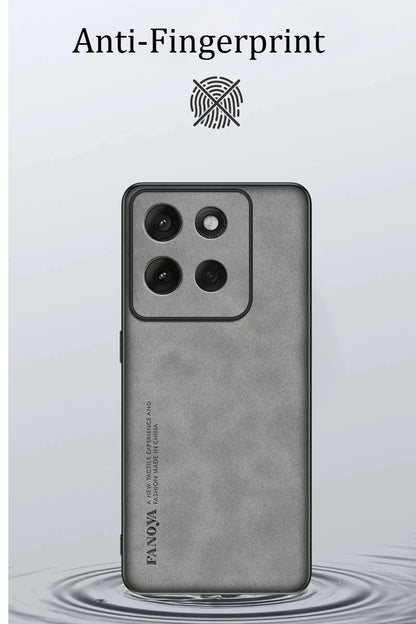 EUCAGR For Motorola Moto G56 G67Power G77 Sheepskin PU Leather Shockproof Silicone Phone Cases For Moto G06 G86 Back Cover Coque
